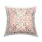 Stupell Industries Delicate Pink Floral Line Pattern Shapes Throw Pillow, 18" x 18"